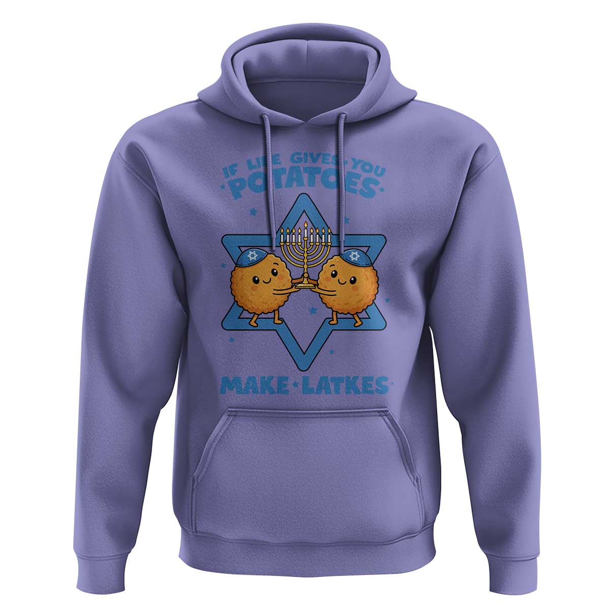 Funny Hanukkah Gift Hoodie If Life Gives You Potatoes Make Latkes - Wonder Print Shop