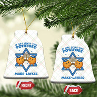 Funny Hanukkah Gift Ceramic Ornament If Life Gives You Potatoes Make Latkes - Wonder Print Shop