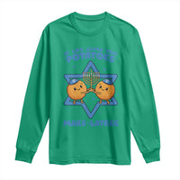 Funny Hanukkah Gift Long Sleeve Shirt If Life Gives You Potatoes Make Latkes - Wonder Print Shop