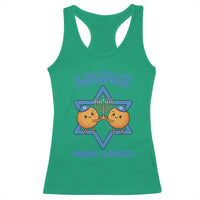 Funny Hanukkah Gift Racerback Tank Top If Life Gives You Potatoes Make Latkes - Wonder Print Shop