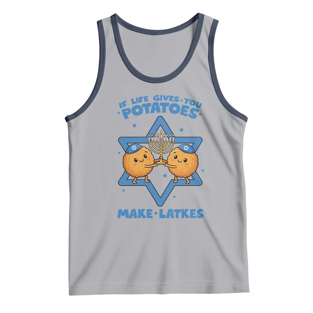 Funny Hanukkah Gift Tank Top If Life Gives You Potatoes Make Latkes - Wonder Print Shop