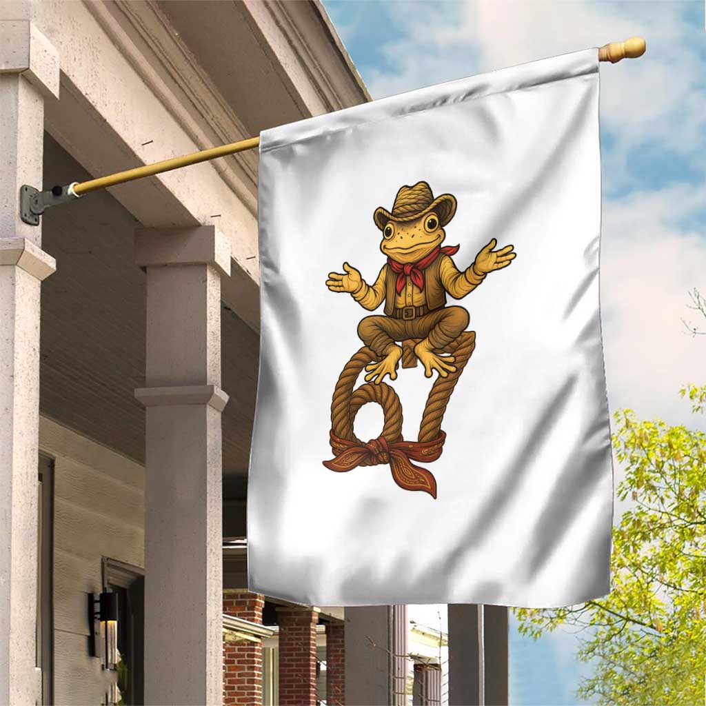 Funny Frog Cowboy Six Seven Meme Garden Flag 67 Doot Doot Western Animal Trend Gift - Wonder Print Shop