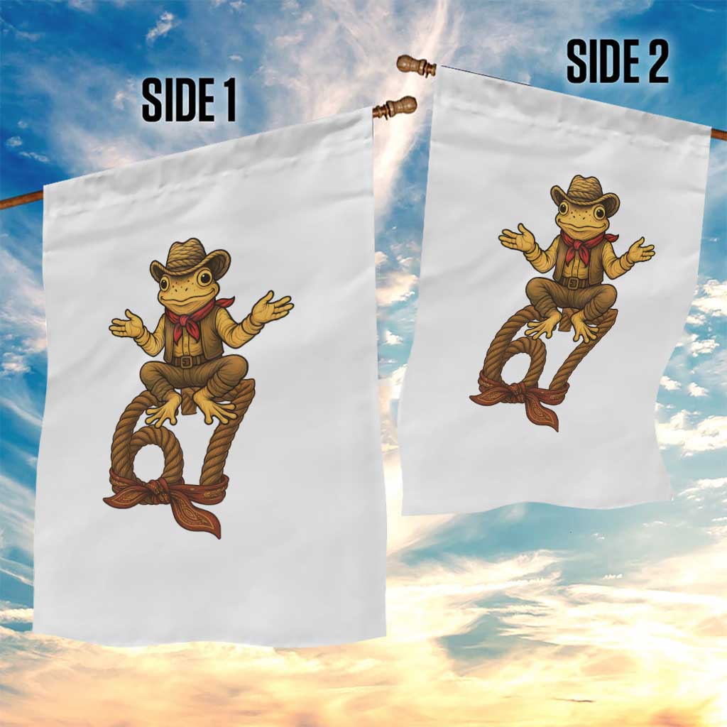 Funny Frog Cowboy Six Seven Meme Garden Flag 67 Doot Doot Western Animal Trend Gift - Wonder Print Shop