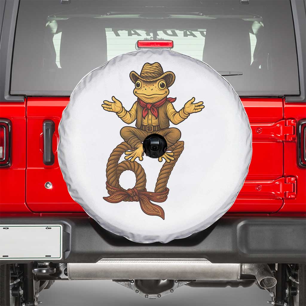 Funny Frog Cowboy Six Seven Meme Spare Tire Cover 67 Doot Doot Western Animal Trend Gift - Wonder Print Shop