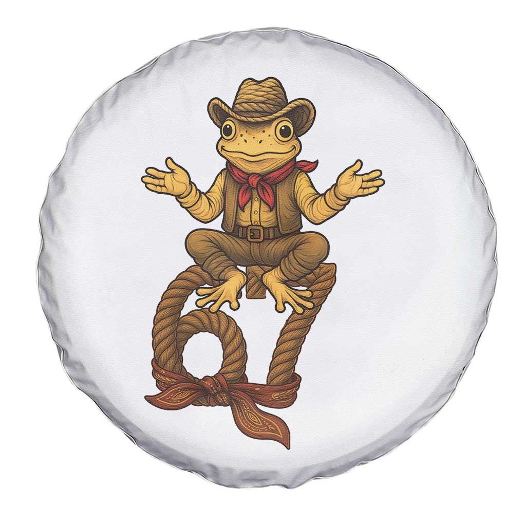 Funny Frog Cowboy Six Seven Meme Spare Tire Cover 67 Doot Doot Western Animal Trend Gift - Wonder Print Shop