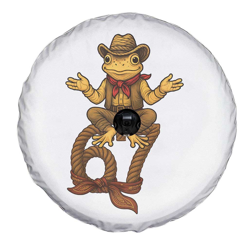 Funny Frog Cowboy Six Seven Meme Spare Tire Cover 67 Doot Doot Western Animal Trend Gift - Wonder Print Shop
