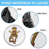 Funny Frog Cowboy Six Seven Meme Spare Tire Cover 67 Doot Doot Western Animal Trend Gift - Wonder Print Shop