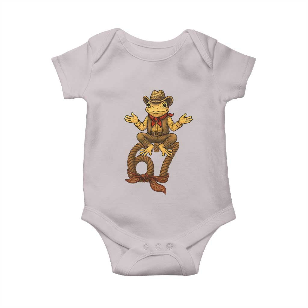 Funny Frog Cowboy Six Seven Meme Baby Onesie 67 Doot Doot Western Animal Trend Gift - Wonder Print Shop