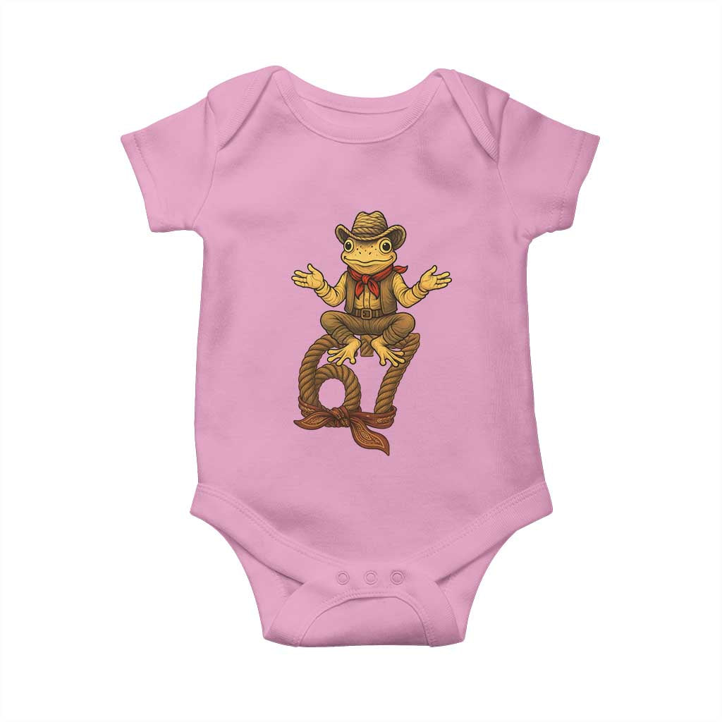 Funny Frog Cowboy Six Seven Meme Baby Onesie 67 Doot Doot Western Animal Trend Gift - Wonder Print Shop