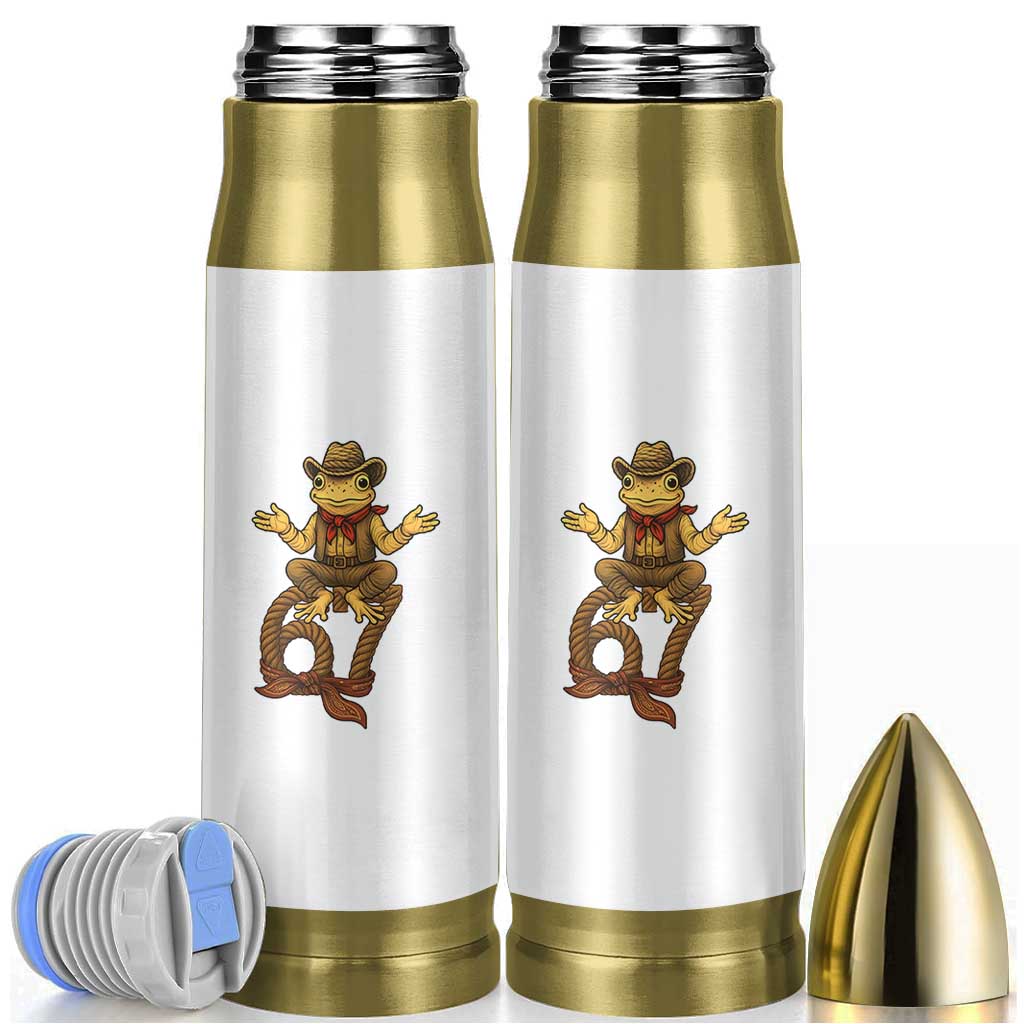 Funny Frog Cowboy Six Seven Meme Bullet Tumbler 67 Doot Doot Western Animal Trend Gift - Wonder Print Shop