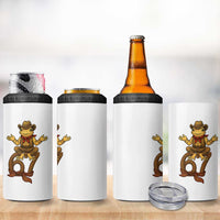 Funny Frog Cowboy Six Seven Meme 4 in 1 Can Cooler Tumbler 67 Doot Doot Western Animal Trend Gift - Wonder Print Shop