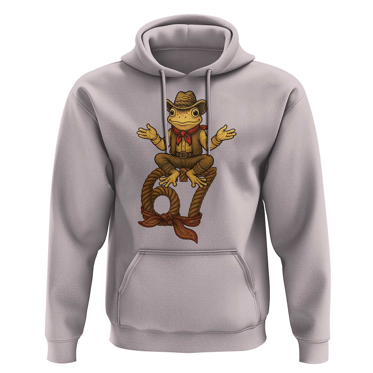 Funny Frog Cowboy Six Seven Meme Hoodie 67 Doot Doot Western Animal Trend Gift - Wonder Print Shop