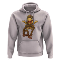 Funny Frog Cowboy Six Seven Meme Hoodie 67 Doot Doot Western Animal Trend Gift - Wonder Print Shop