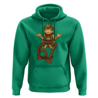 Funny Frog Cowboy Six Seven Meme Hoodie 67 Doot Doot Western Animal Trend Gift - Wonder Print Shop