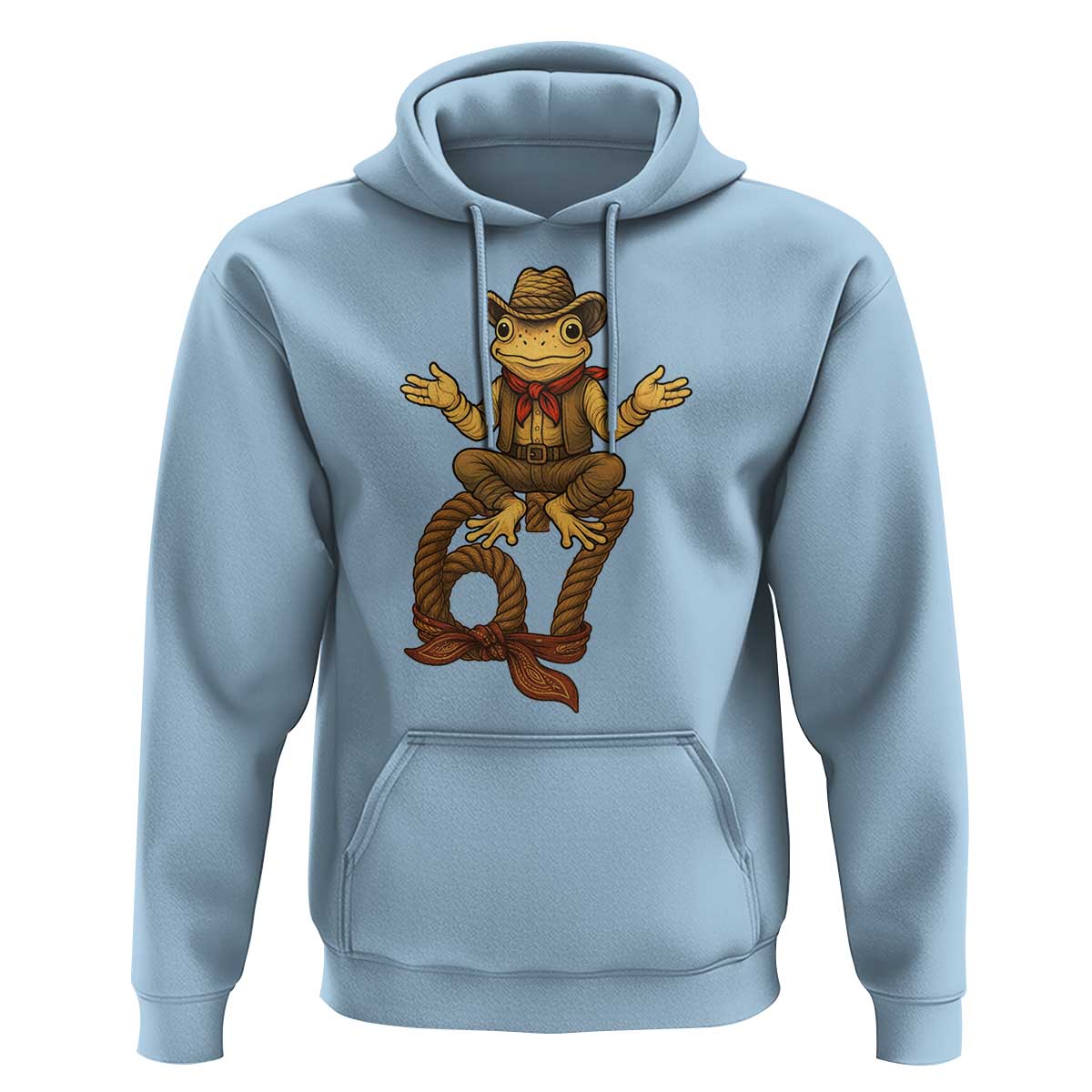 Funny Frog Cowboy Six Seven Meme Hoodie 67 Doot Doot Western Animal Trend Gift - Wonder Print Shop