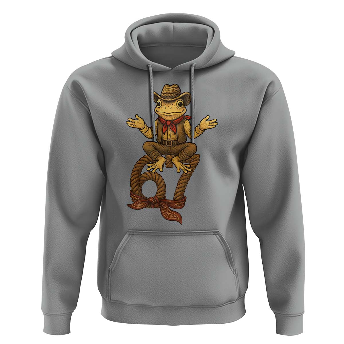 Funny Frog Cowboy Six Seven Meme Hoodie 67 Doot Doot Western Animal Trend Gift - Wonder Print Shop