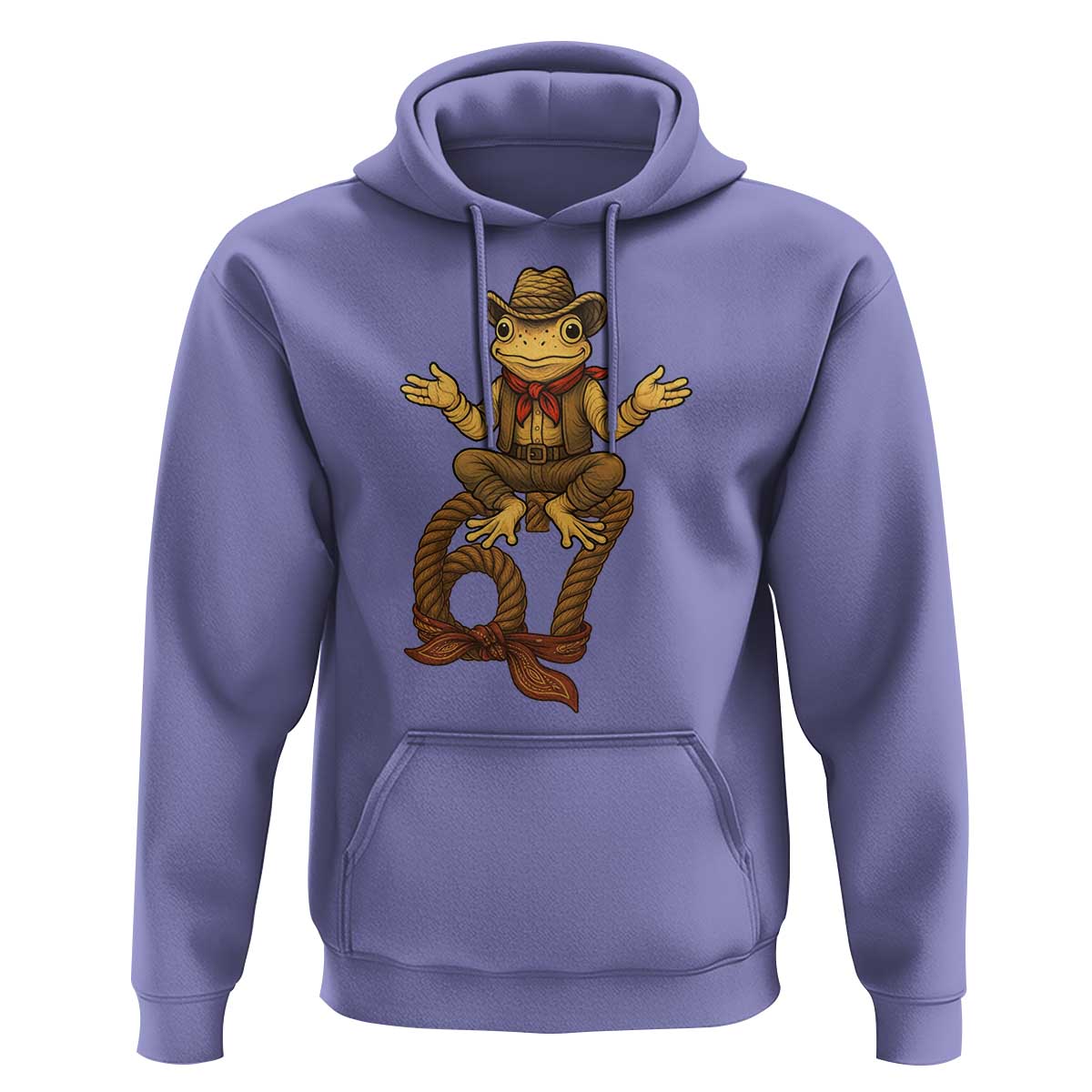 Funny Frog Cowboy Six Seven Meme Hoodie 67 Doot Doot Western Animal Trend Gift - Wonder Print Shop