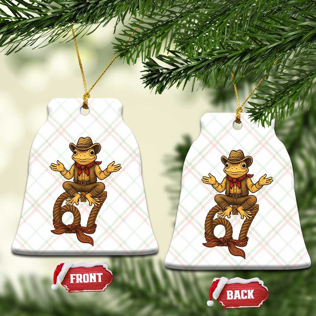 Funny Frog Cowboy Six Seven Meme Ceramic Ornament 67 Doot Doot Western Animal Trend Gift - Wonder Print Shop