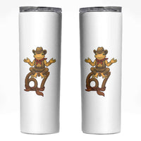 Funny Frog Cowboy Six Seven Meme Skinny Tumbler 67 Doot Doot Western Animal Trend Gift - Wonder Print Shop