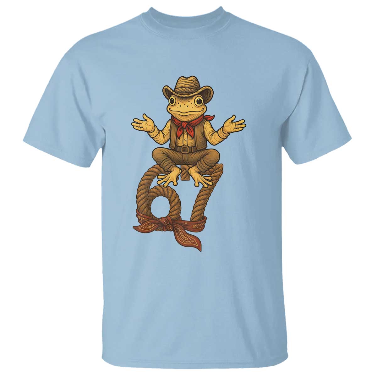 Funny Frog Cowboy Six Seven Meme T Shirt 67 Doot Doot Western Animal Trend Gift - Wonder Print Shop