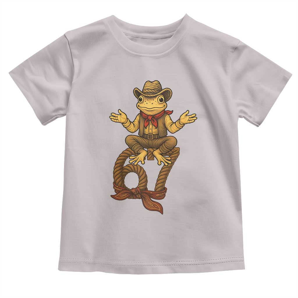 Funny Frog Cowboy Six Seven Meme Toddler T Shirt 67 Doot Doot Western Animal Trend Gift - Wonder Print Shop