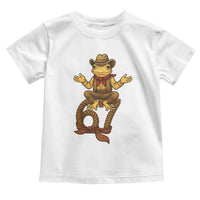 Funny Frog Cowboy Six Seven Meme Toddler T Shirt 67 Doot Doot Western Animal Trend Gift - Wonder Print Shop