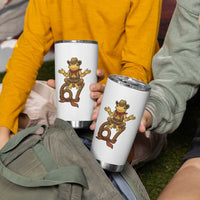 Funny Frog Cowboy Six Seven Meme Tumbler Cup 67 Doot Doot Western Animal Trend Gift - Wonder Print Shop