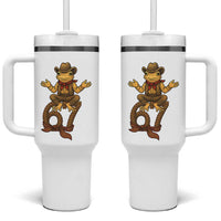 Funny Frog Cowboy Six Seven Meme Tumbler With Handle 67 Doot Doot Western Animal Trend Gift - Wonder Print Shop