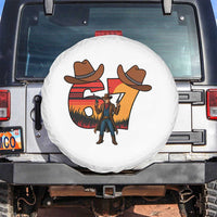 Six Seven Meme Cowboy Spare Tire Cover Funny Western 67 Trend Gift - Wonder Print Shop