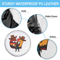 Six Seven Meme Cowboy Spare Tire Cover Funny Western 67 Trend Gift - Wonder Print Shop