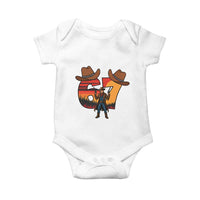 Six Seven Meme Cowboy Baby Onesie Funny Western 67 Trend Gift - Wonder Print Shop