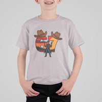 Six Seven Meme Cowboy T Shirt For Kid Funny Western 67 Trend Gift - Wonder Print Shop