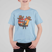 Six Seven Meme Cowboy T Shirt For Kid Funny Western 67 Trend Gift - Wonder Print Shop