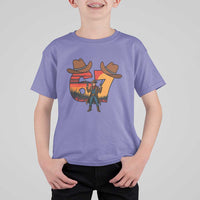Six Seven Meme Cowboy T Shirt For Kid Funny Western 67 Trend Gift - Wonder Print Shop