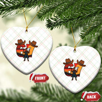 Six Seven Meme Cowboy Ceramic Ornament Funny Western 67 Trend Gift - Wonder Print Shop