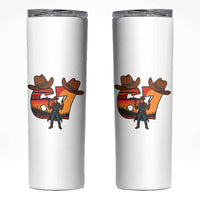Six Seven Meme Cowboy Skinny Tumbler Funny Western 67 Trend Gift - Wonder Print Shop