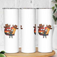 Six Seven Meme Cowboy Skinny Tumbler Funny Western 67 Trend Gift - Wonder Print Shop