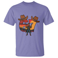 Six Seven Meme Cowboy T Shirt Funny Western 67 Trend Gift - Wonder Print Shop