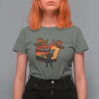 Six Seven Meme Cowboy T Shirt For Women Funny Western 67 Trend Gift - Wonder Print Shop