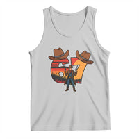 Six Seven Meme Cowboy Tank Top Funny Western 67 Trend Gift - Wonder Print Shop