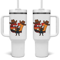 Six Seven Meme Cowboy Tumbler With Handle Funny Western 67 Trend Gift - Wonder Print Shop