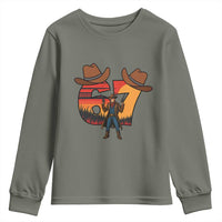 Six Seven Meme Cowboy Youth Sweatshirt Funny Western 67 Trend Gift - Wonder Print Shop