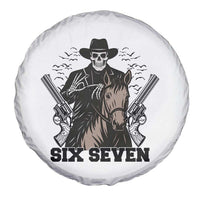 Six Seven Meme Skeleton Cowboy Spare Tire Cover Funny Western Gift - Wonder Print Shop