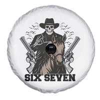 Six Seven Meme Skeleton Cowboy Spare Tire Cover Funny Western Gift - Wonder Print Shop