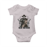 Six Seven Meme Skeleton Cowboy Baby Onesie Funny Western Gift - Wonder Print Shop