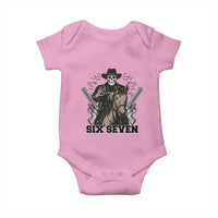 Six Seven Meme Skeleton Cowboy Baby Onesie Funny Western Gift - Wonder Print Shop