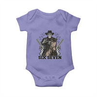 Six Seven Meme Skeleton Cowboy Baby Onesie Funny Western Gift - Wonder Print Shop