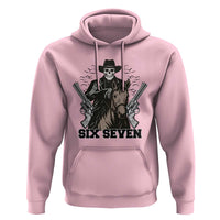 Six Seven Meme Skeleton Cowboy Hoodie Funny Western Gift - Wonder Print Shop