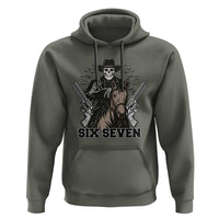 Six Seven Meme Skeleton Cowboy Hoodie Funny Western Gift - Wonder Print Shop