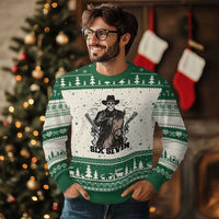 Six Seven Meme Skeleton Cowboy Ugly Christmas Sweater Funny Western Gift - Wonder Print Shop